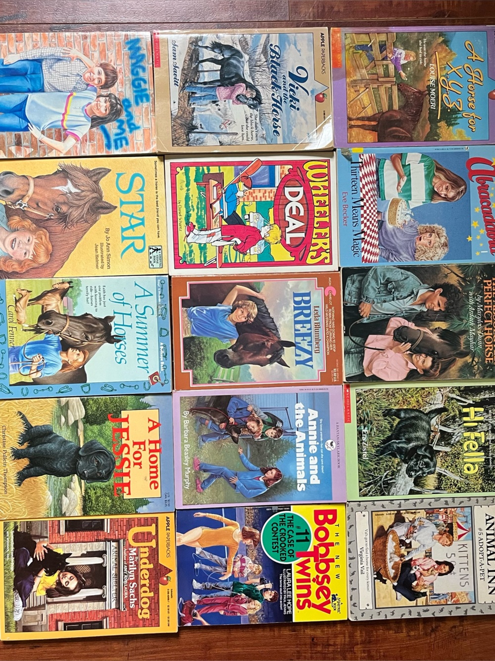 Assorted vintage paperback chapter books- for kids and teens